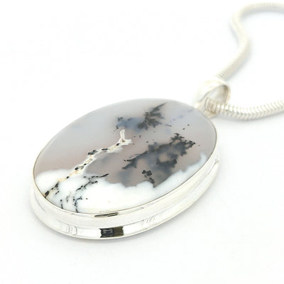 Dendritic Agate Pendant - Kloe - boothandbooth