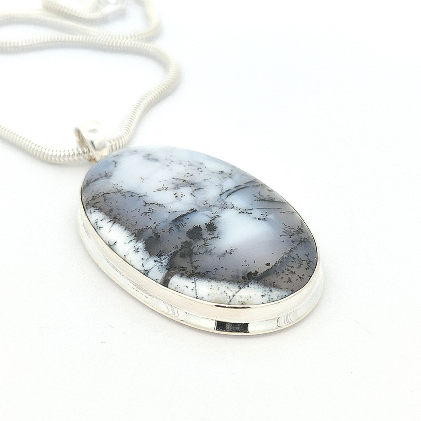 Dendritic Agate Pendant - Kylie - boothandbooth