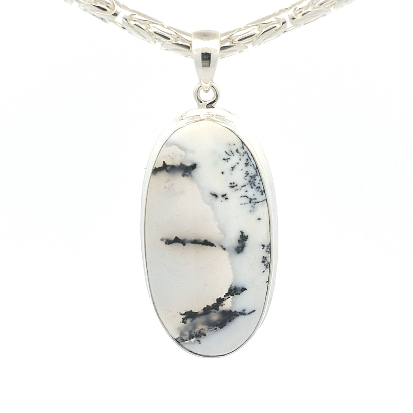 Dendritic Agate Pendant - Ramona - boothandbooth