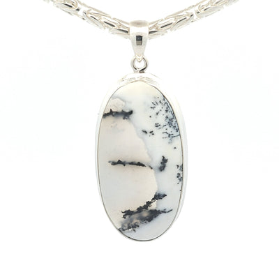 Dendritic Agate Pendant - Ramona - boothandbooth