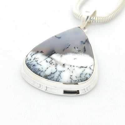 Dendritic Agate Pendant - Lana - boothandbooth