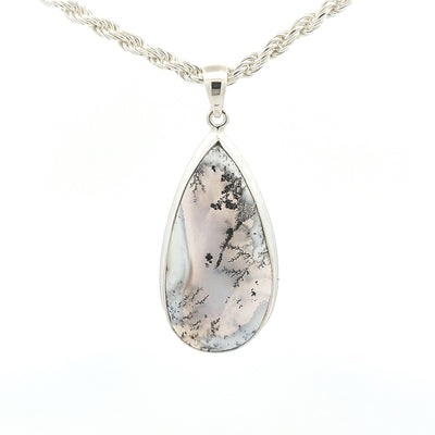 Dendritic Agate Pendant - Daisy - boothandbooth