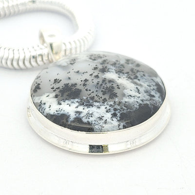 Dendritic Agate Pendant - Fiona - boothandbooth