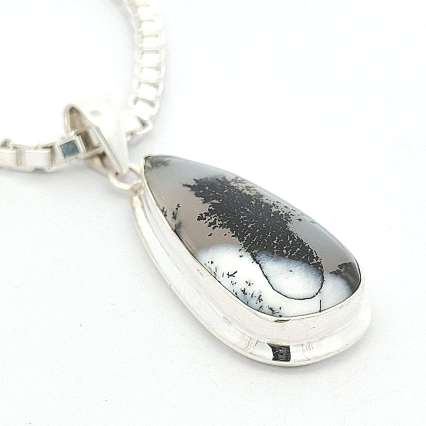 Dendritic Agate Pendant - Donna - boothandbooth