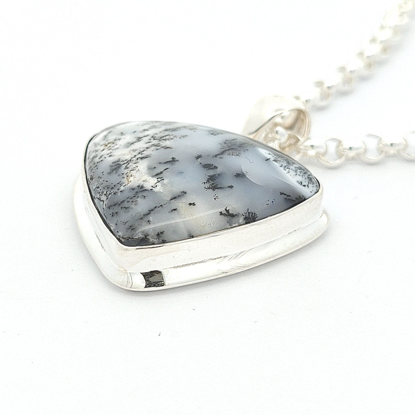 Dendritic Agate Pendant - Layla - boothandbooth