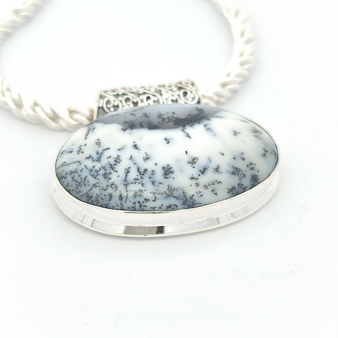 Dendritic Agate Pendant - Louisa - boothandbooth