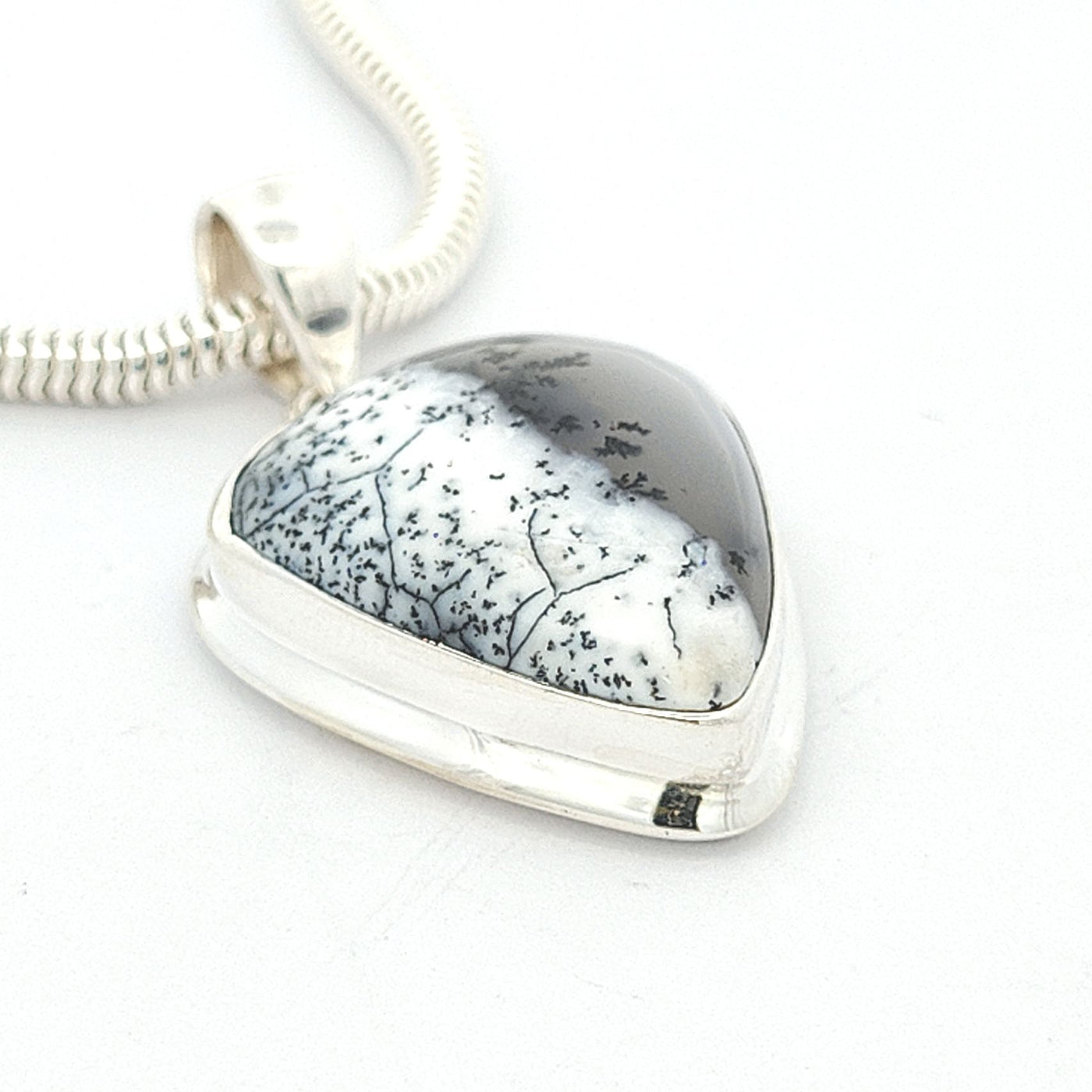 Dendritic Agate Pendant - Cleo - boothandbooth