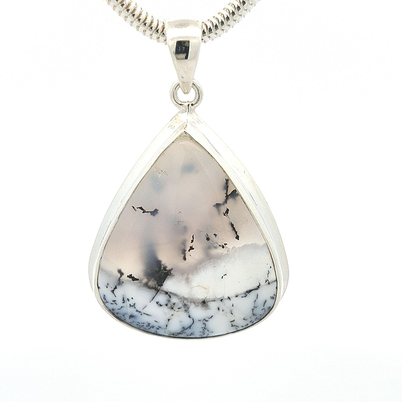 Dendritic Agate Pendant - Lana - boothandbooth