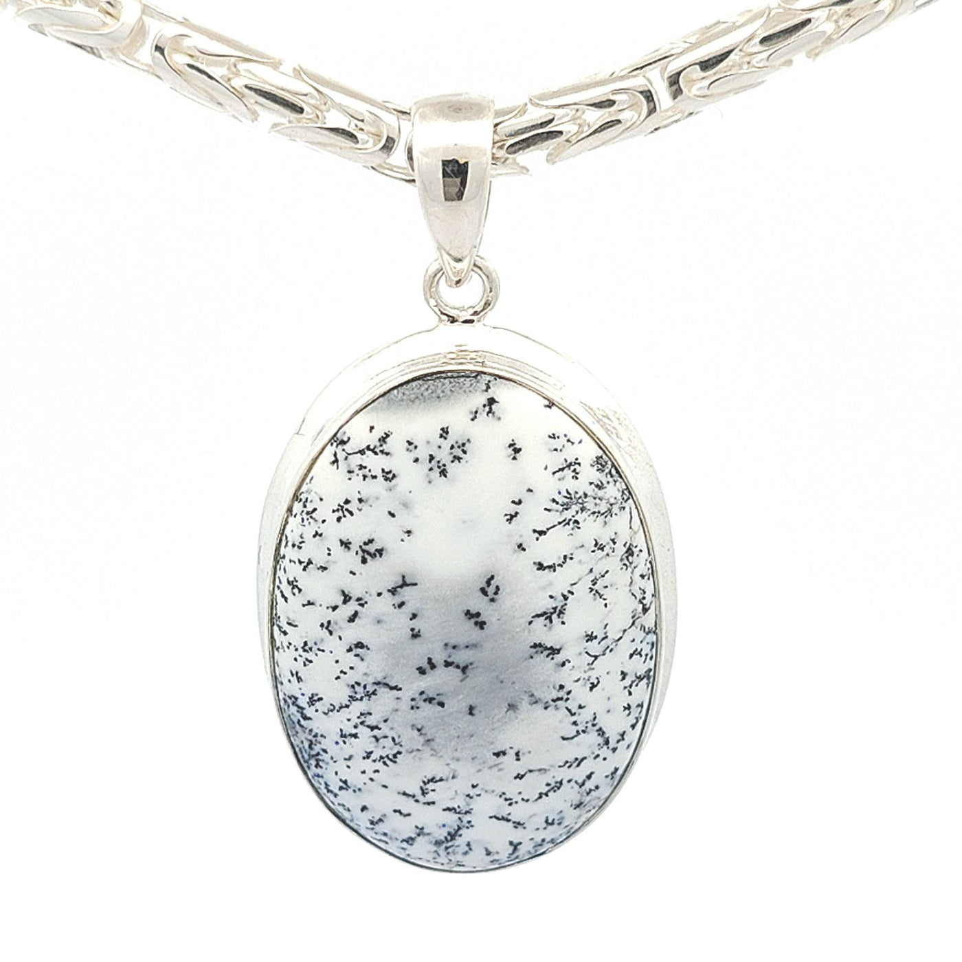 Dendritic Agate Pendant - Rosa - boothandbooth