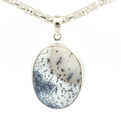 Dendritic Agate Pendant - Finola - boothandbooth