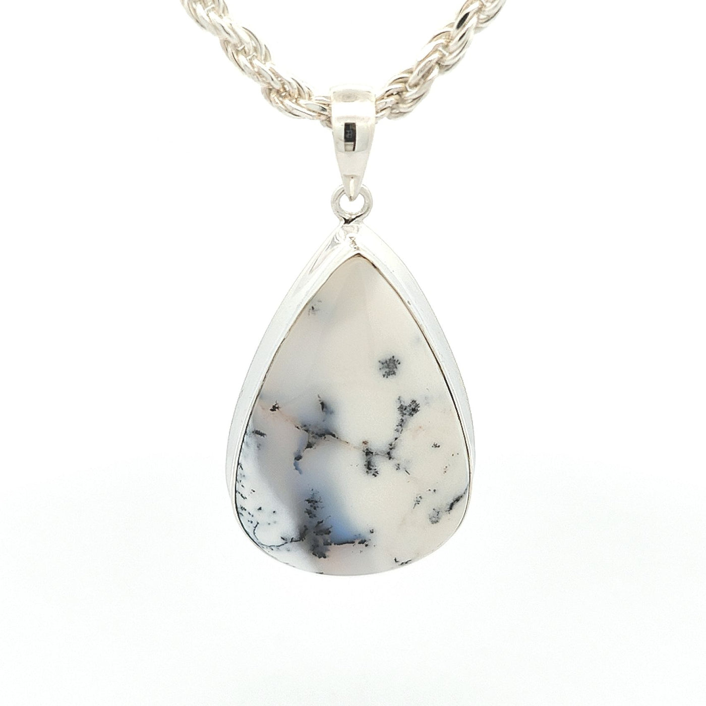 Dendritic Agate Pendant - Bronte - boothandbooth