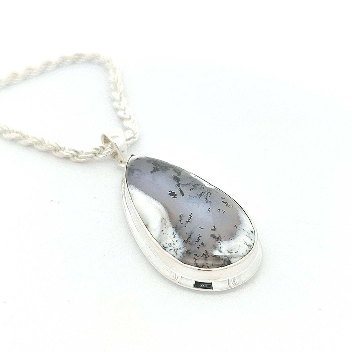 Dendritic Agate Pendant - Daisy - boothandbooth