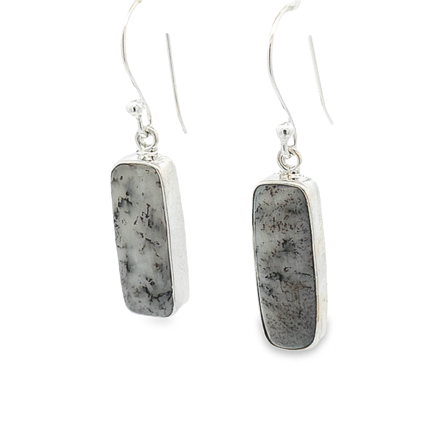 Dendritic Agate Drop Earrings - Evita - boothandbooth