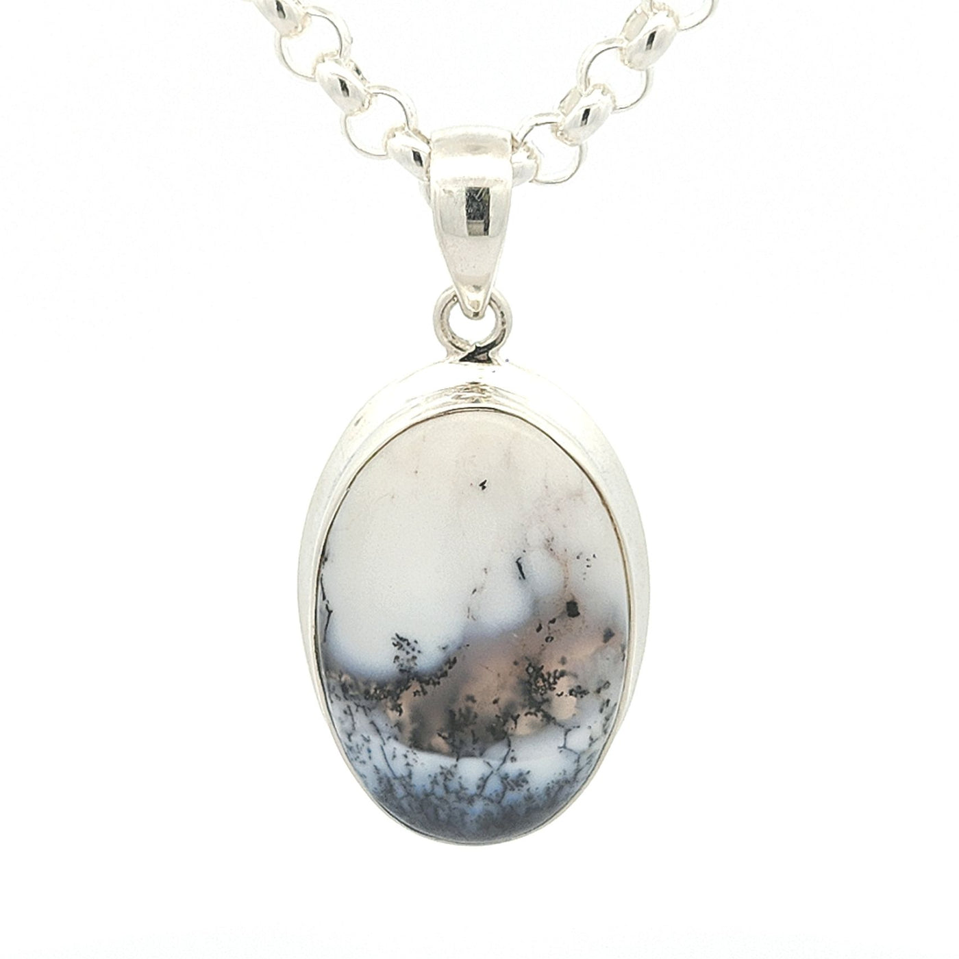 Dendritic Agate Pendant - Yasmine - boothandbooth