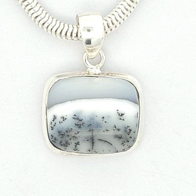 Dendritic Agate Pendant - Kate - boothandbooth