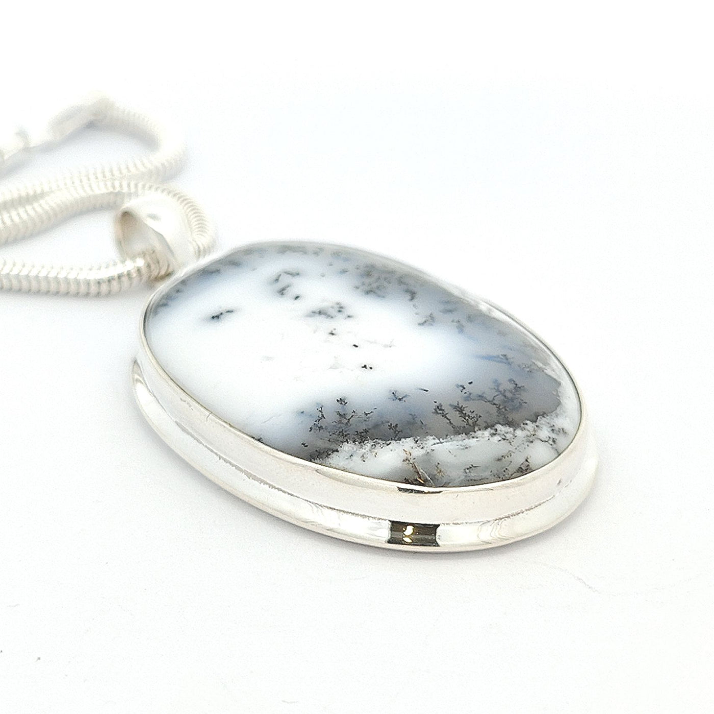 Dendritic Agate Pendant - Kim - boothandbooth