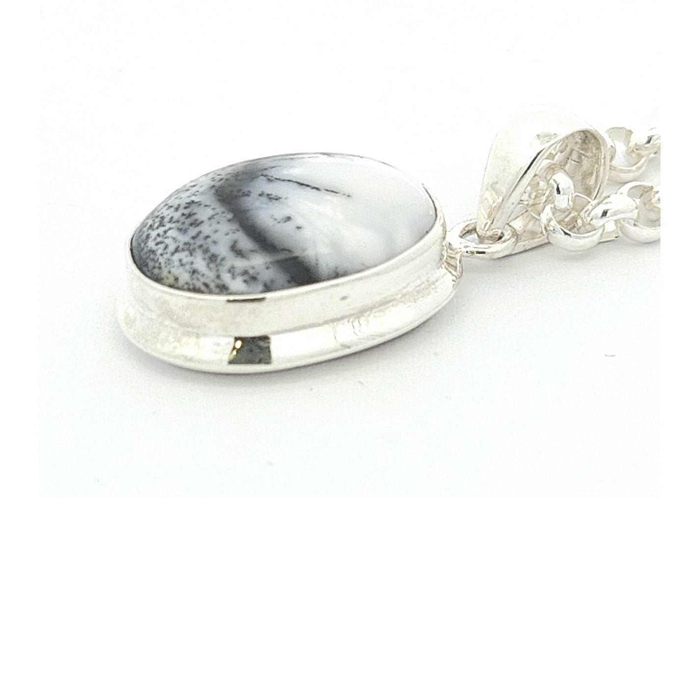Dendritic Agate Pendant - Sienna - boothandbooth