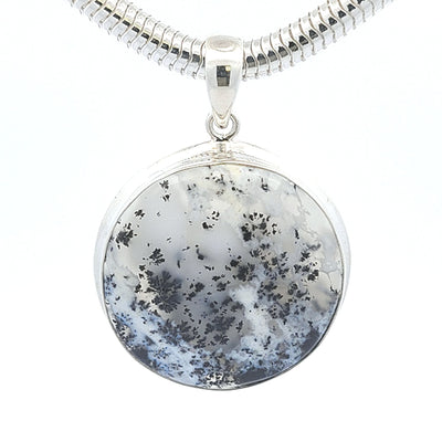 Dendritic Agate Pendant - Fiona - boothandbooth