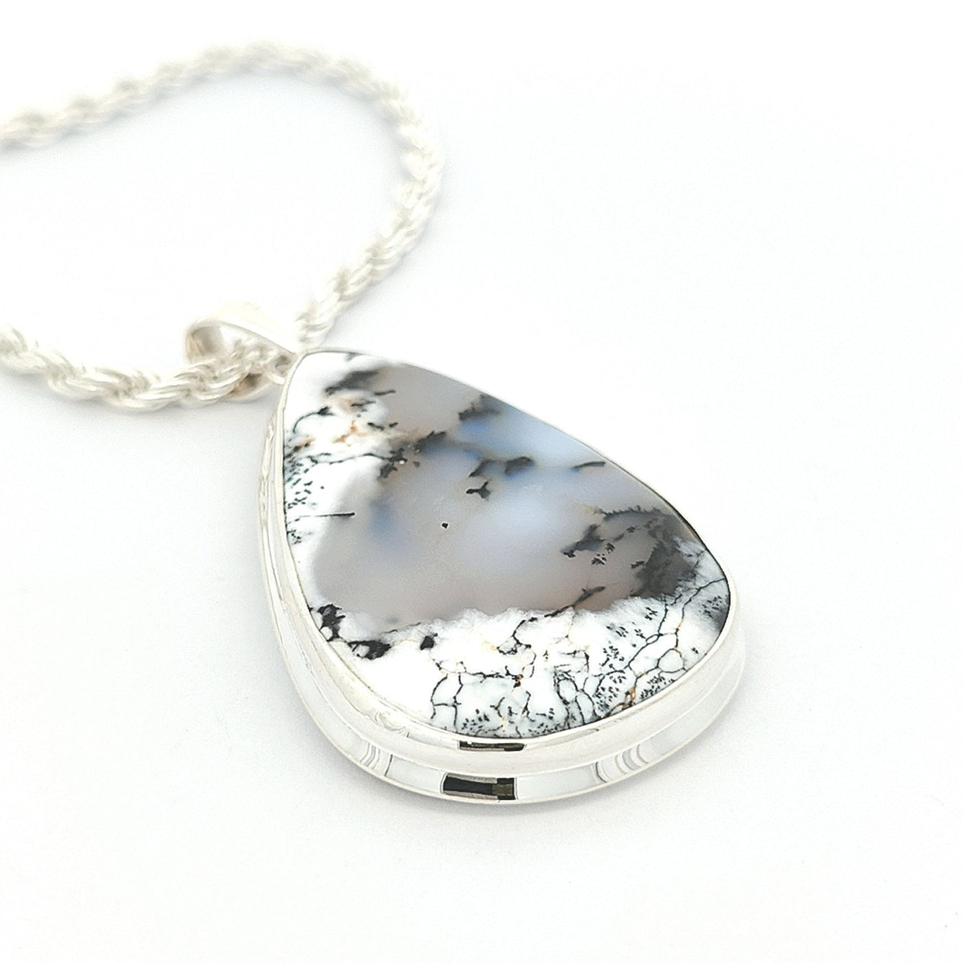 Dendritic Agate Pendant - Jess - boothandbooth