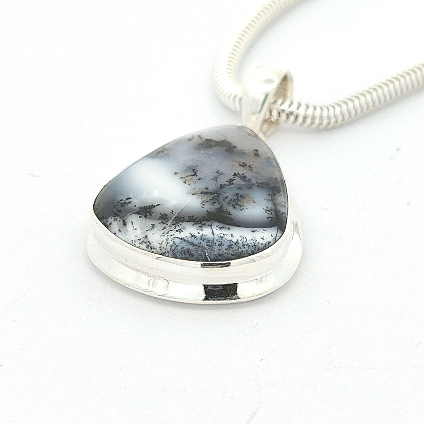 Dendritic Agate Pendant - Annie - boothandbooth