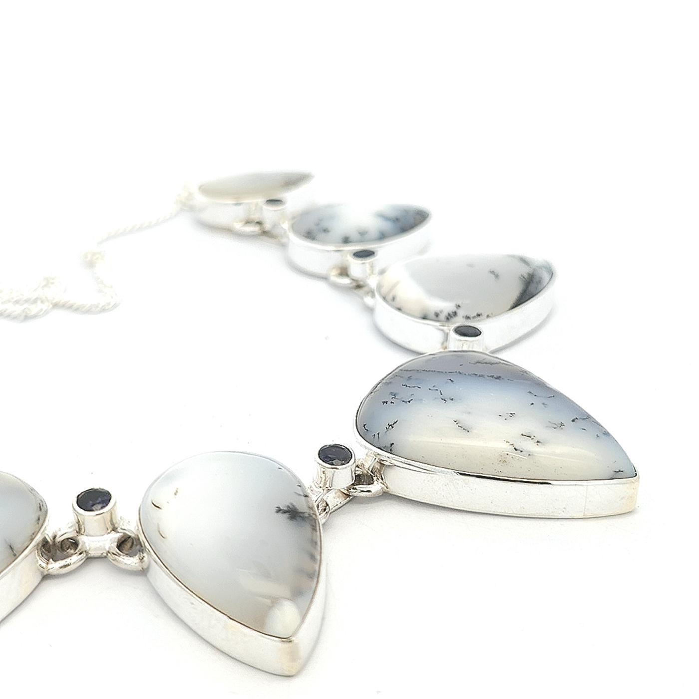 Dendritic Agate Necklace - Clarice - boothandbooth