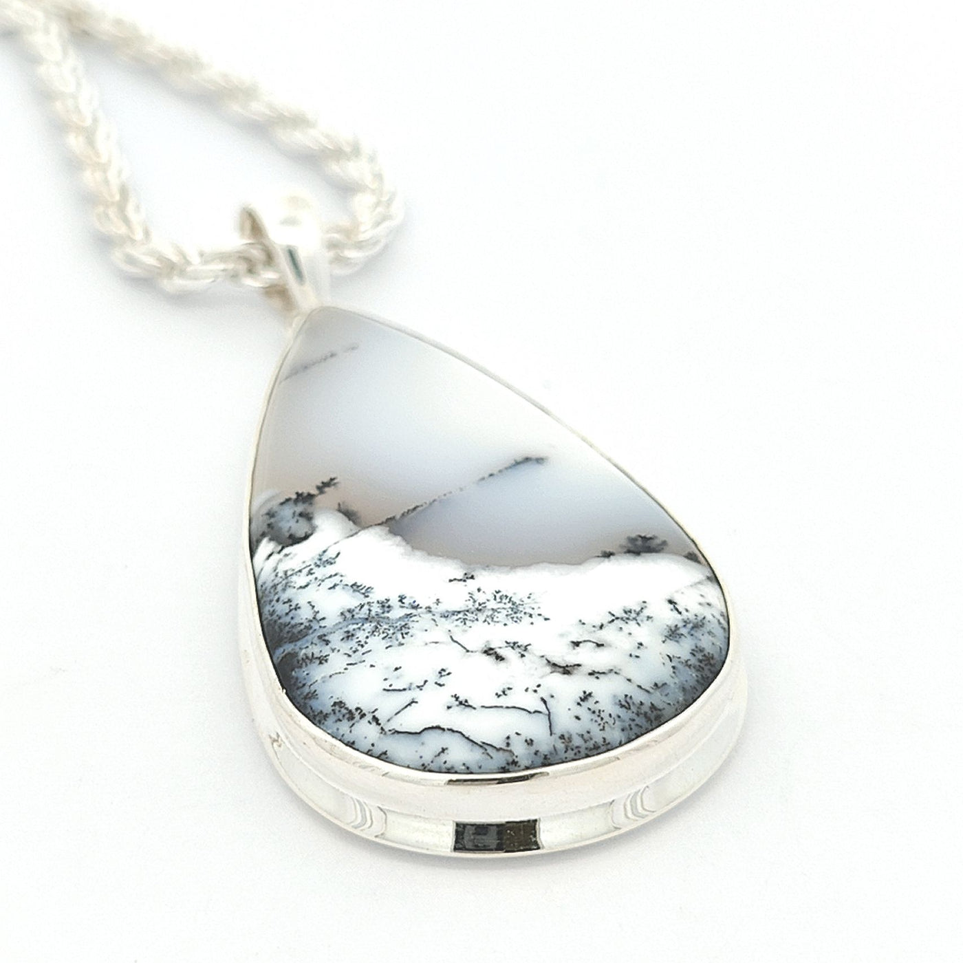 Dendritic Agate Pendant - Della - boothandbooth