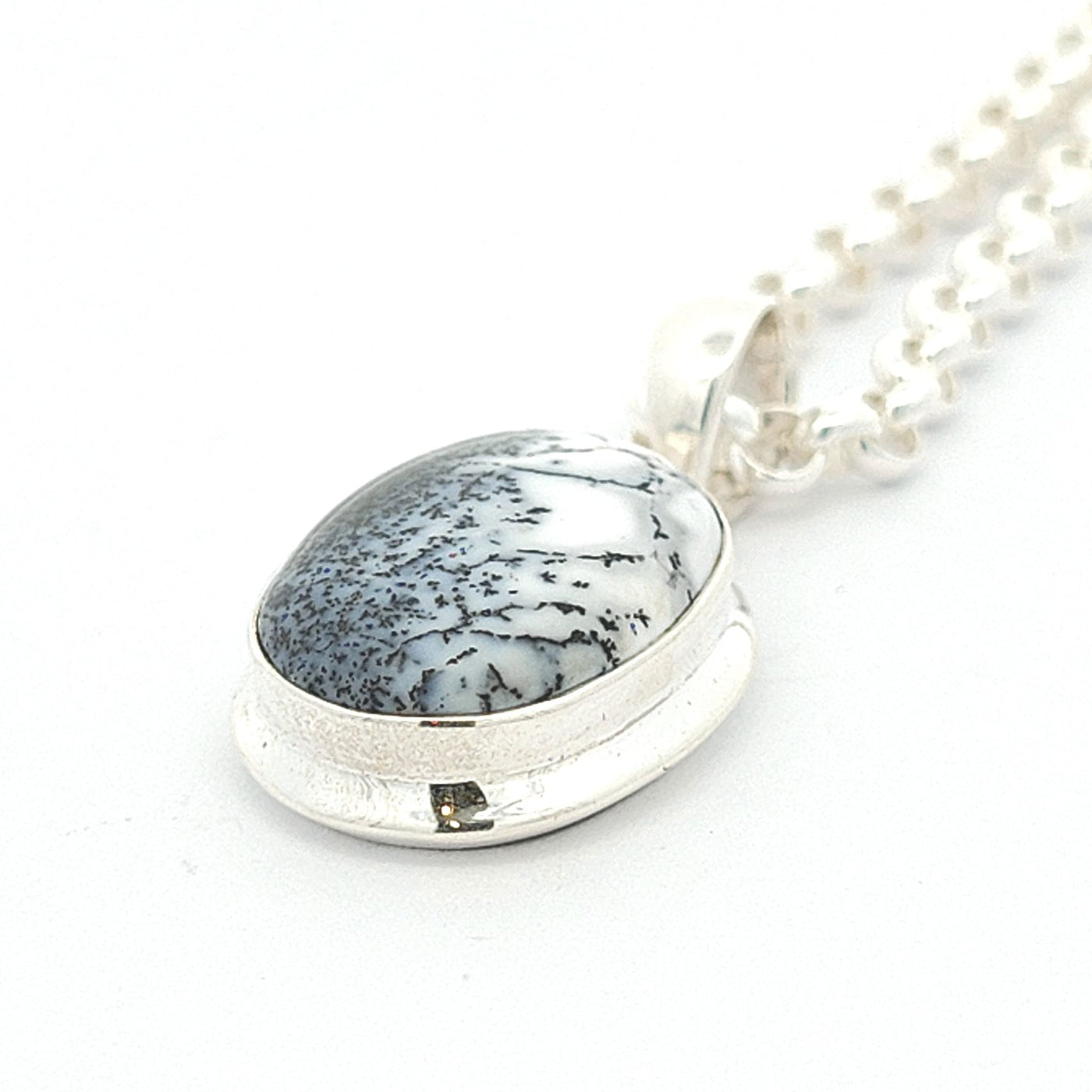 Dendritic Agate Pendant - Saffiya - boothandbooth