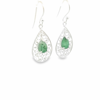 Emerald Earrings - Rebecca - boothandbooth