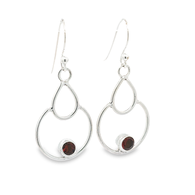 Garnet Earrings - Eliza - boothandbooth