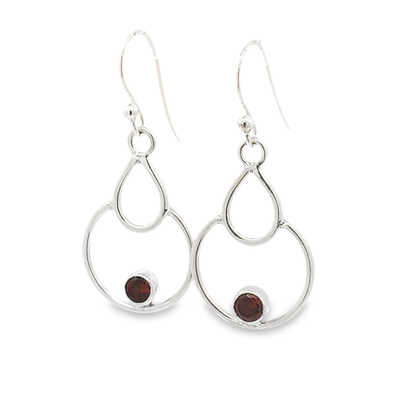 Garnet Earrings - Eliza - boothandbooth