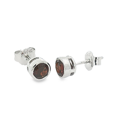 Garnet Stud Earrings - Georgie - boothandbooth