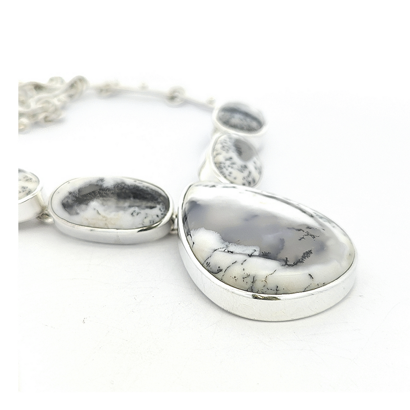 Dendritic Agate Necklace - Bella - boothandbooth