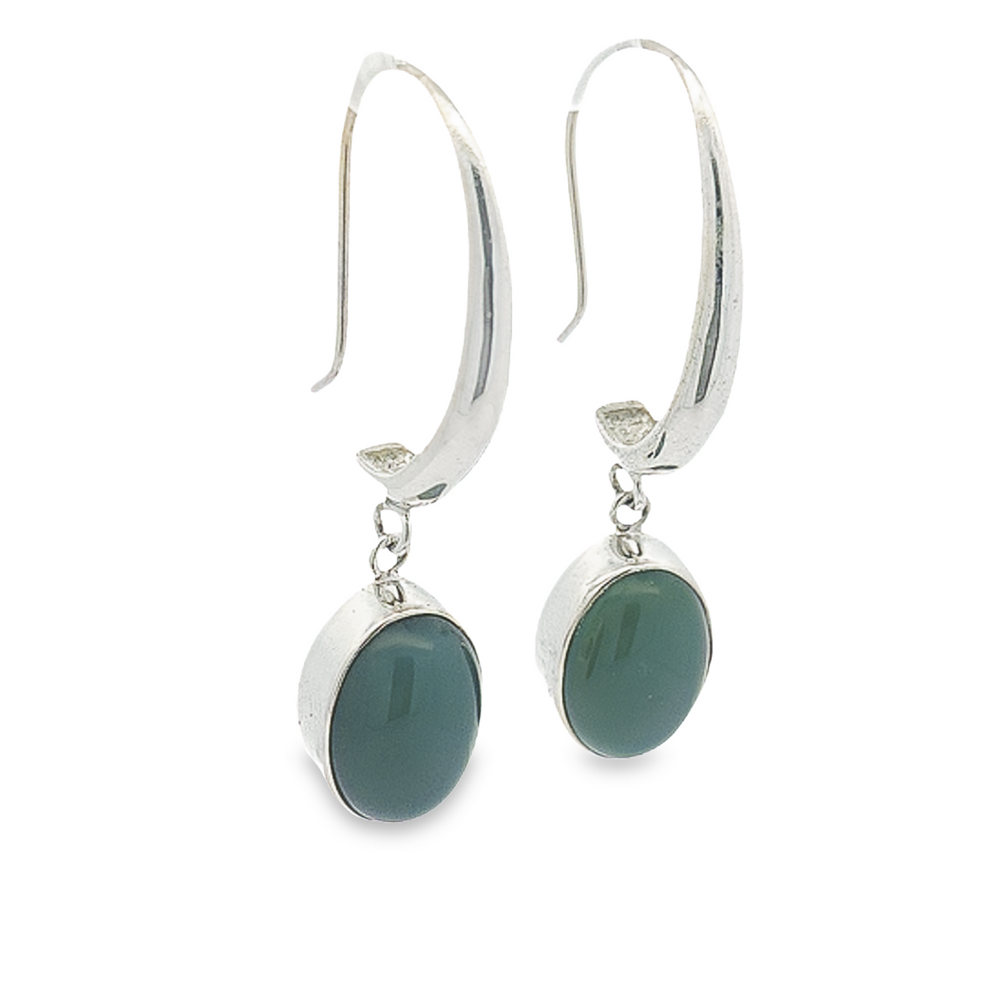 Green Onyx Earrings - Serena - boothandbooth