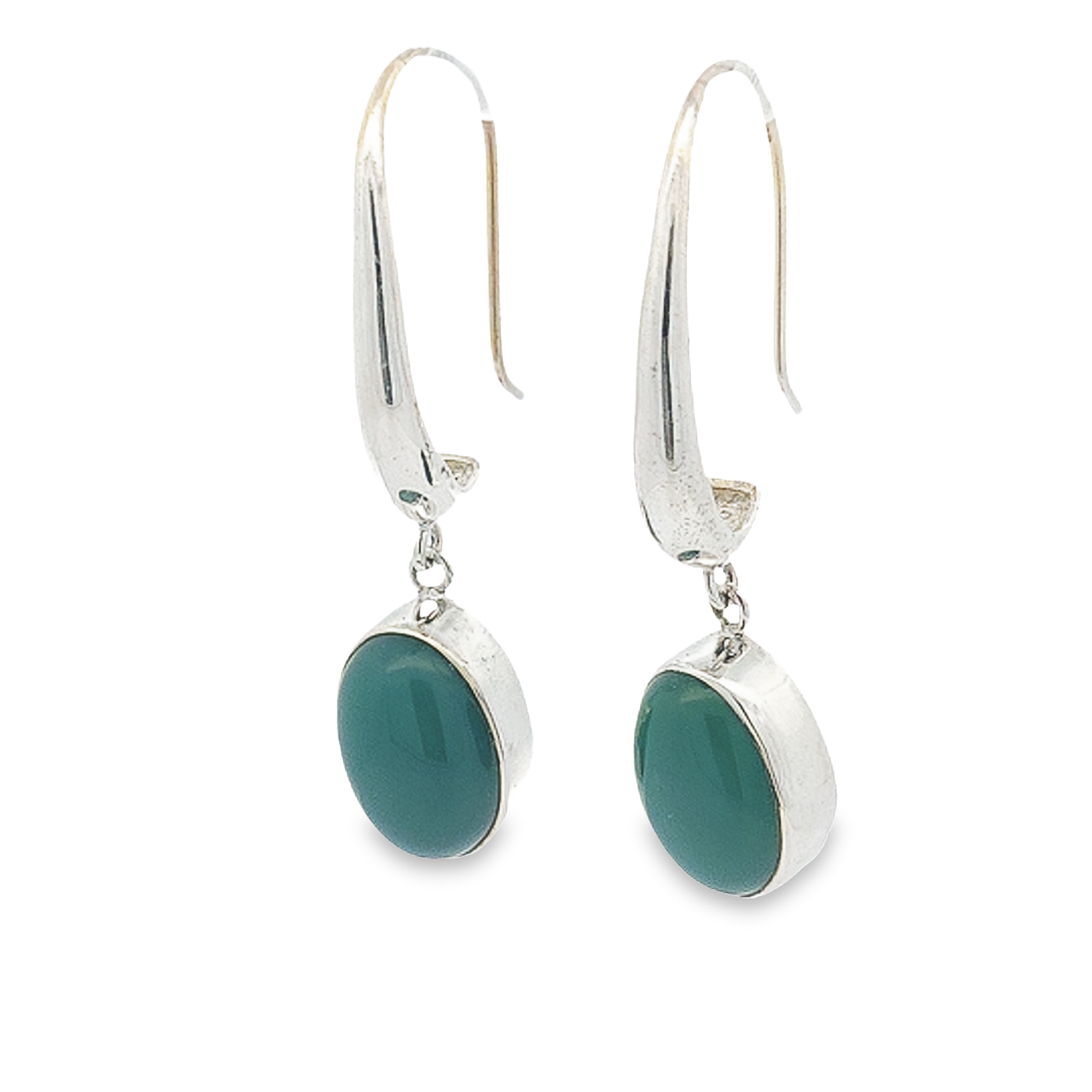 Green Onyx Earrings - Serena - boothandbooth