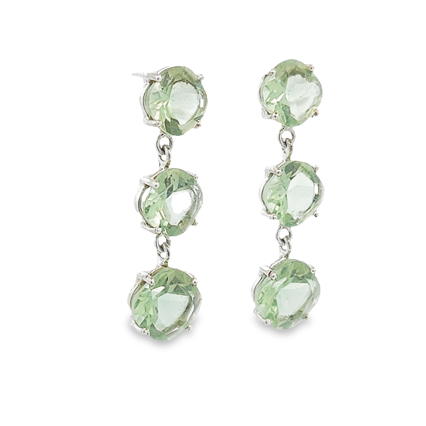 Green Amethyst Earrings - Fenella - boothandbooth