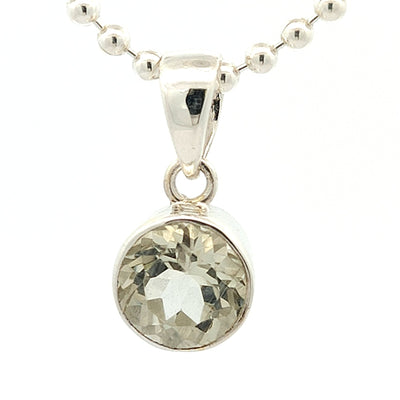 Green Amethyst Pendant - Gwen - boothandbooth