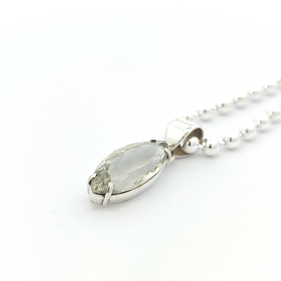 Green Amethyst Pendant - Petra - boothandbooth