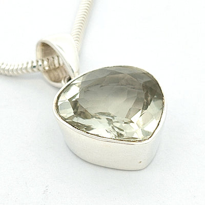 Green Amethyst Pendant - Calla - boothandbooth