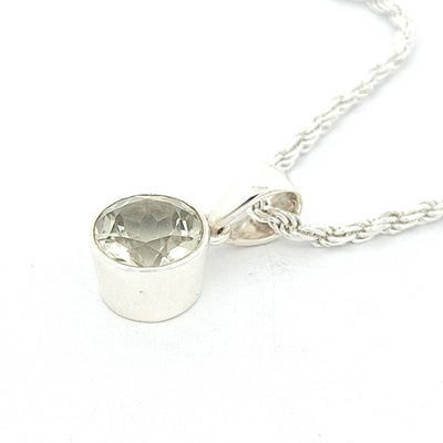 Green Amethyst Pendant - Niamh - boothandbooth