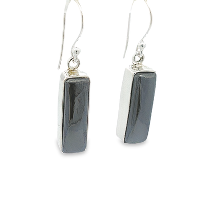 Haematite Earrings - Evita - boothandbooth