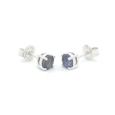 Iolite Stud Earrings - Sally - boothandbooth