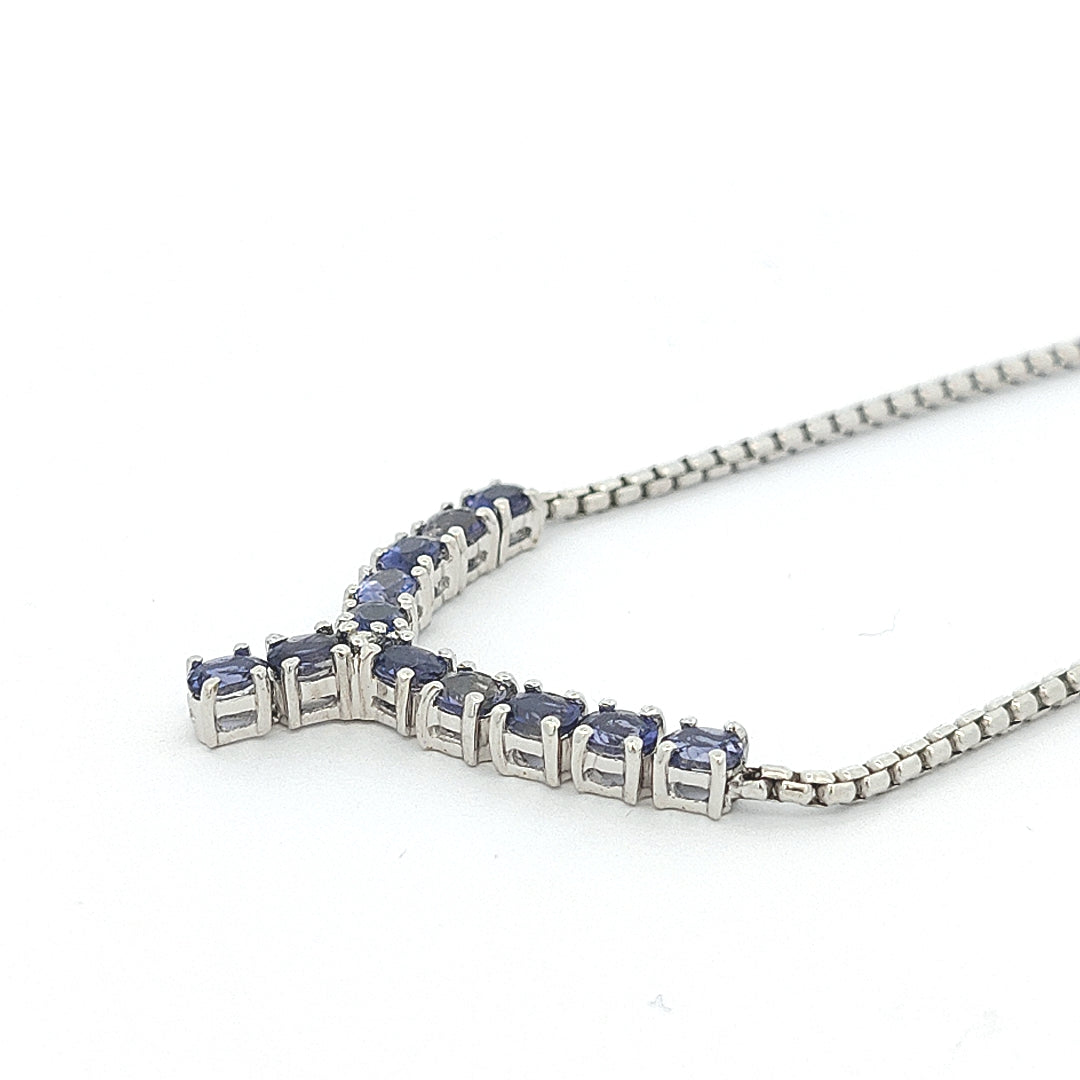 Iolite Necklace - Ella - boothandbooth