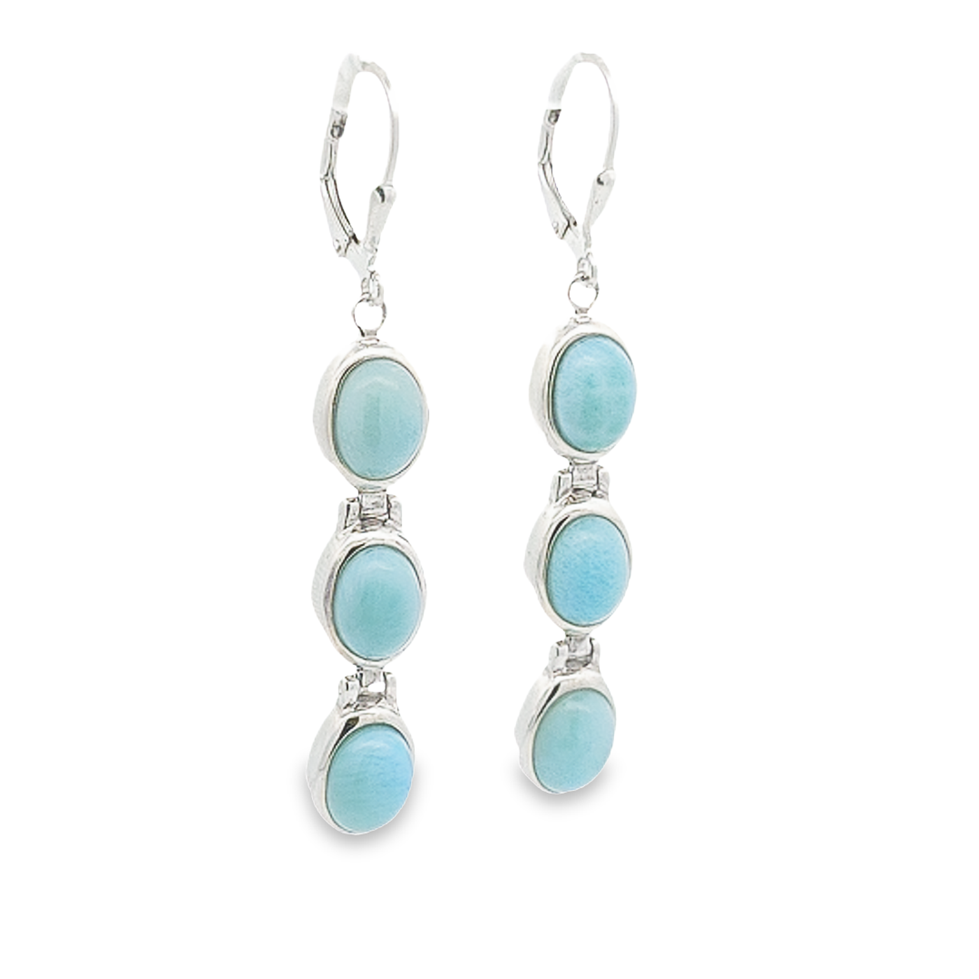 Larimar Earrings - Agatha - boothandbooth