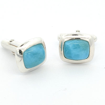 Larimar Cufflinks - Byron - boothandbooth