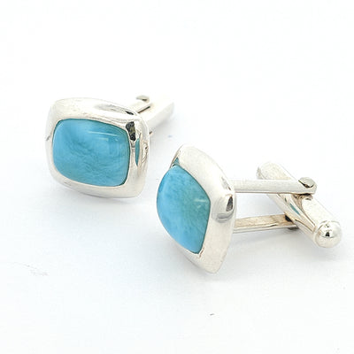 Larimar Cufflinks - Byron - boothandbooth