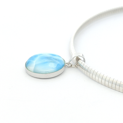 Larimar Pendant - Faith - boothandbooth