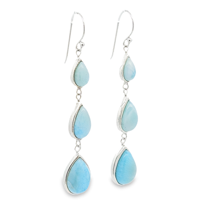 Larimar Earrings - Domenica - boothandbooth