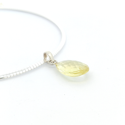 Lemon Quartz Pendant - Sylvia - boothandbooth