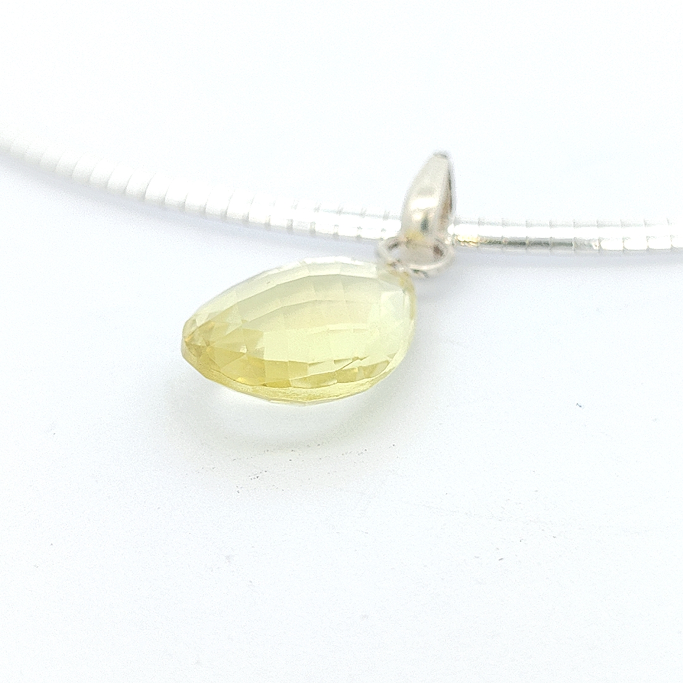 Lemon Quartz Pendant - Sylvia - boothandbooth