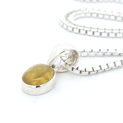 Lemon Tourmaline Pendant - Monique - boothandbooth